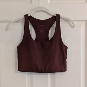 Girlfriend Collective Paloma Brown Racerback Bra S